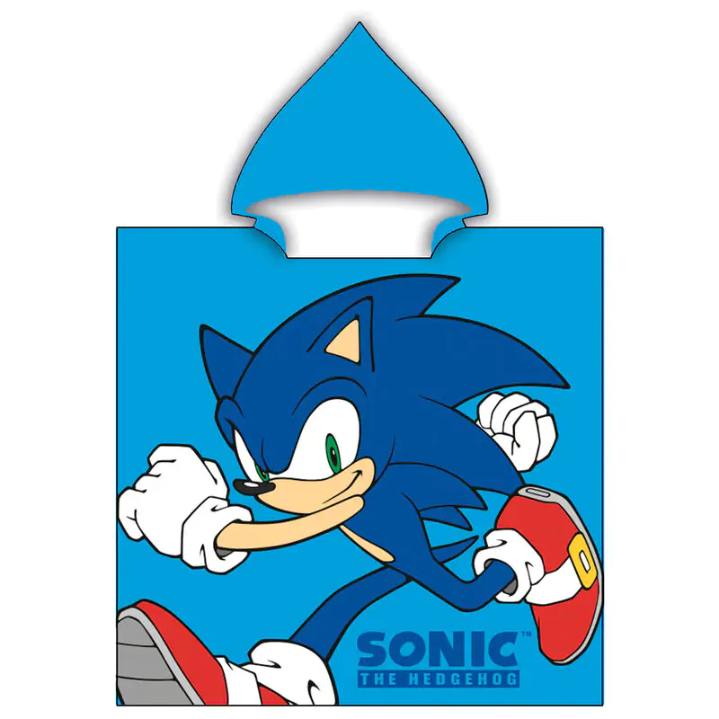 Sonic The Hedgehog microfibre poncho towel product photo