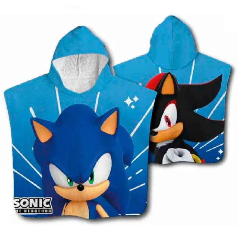 Sonic The Hedgehog microfibre poncho towel termékfotó