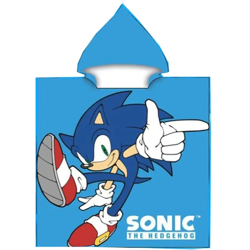 Sonic The Hedgehog microfibre poncho towel product photo