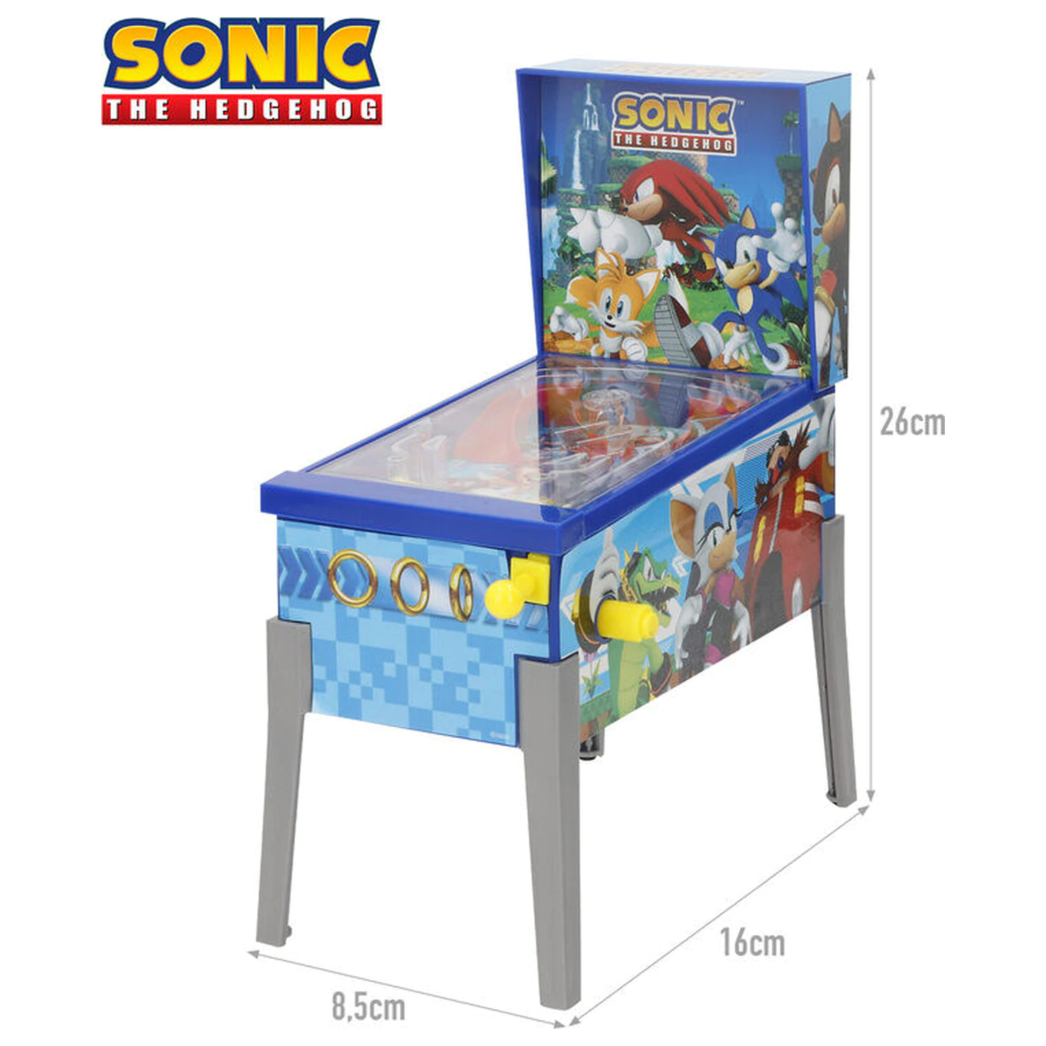 Sonic the Hedgehog mini arcade pinball product photo