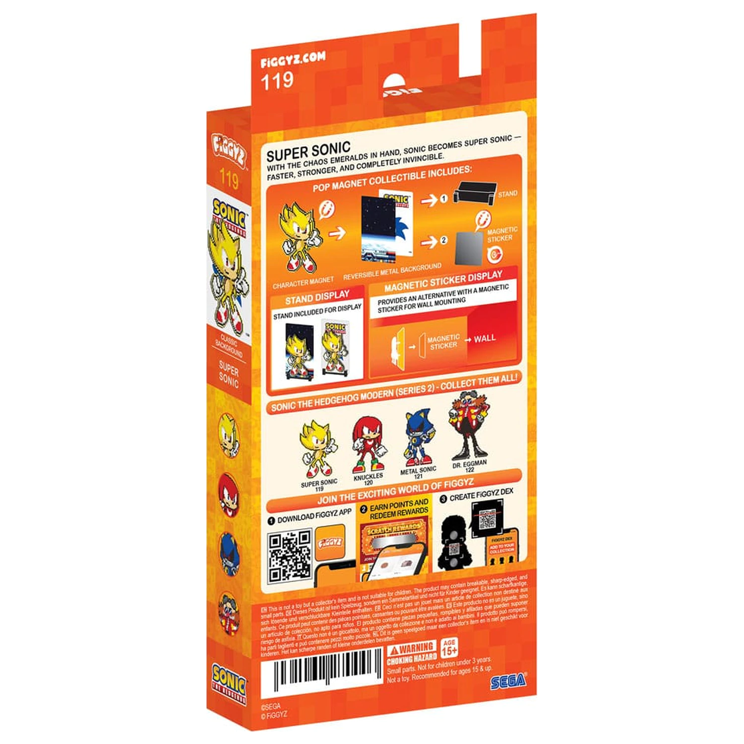 Sonic the Hedgehog (Modern) FiGGYZ Magnet Collectible Super Sonic 11 cm product photo