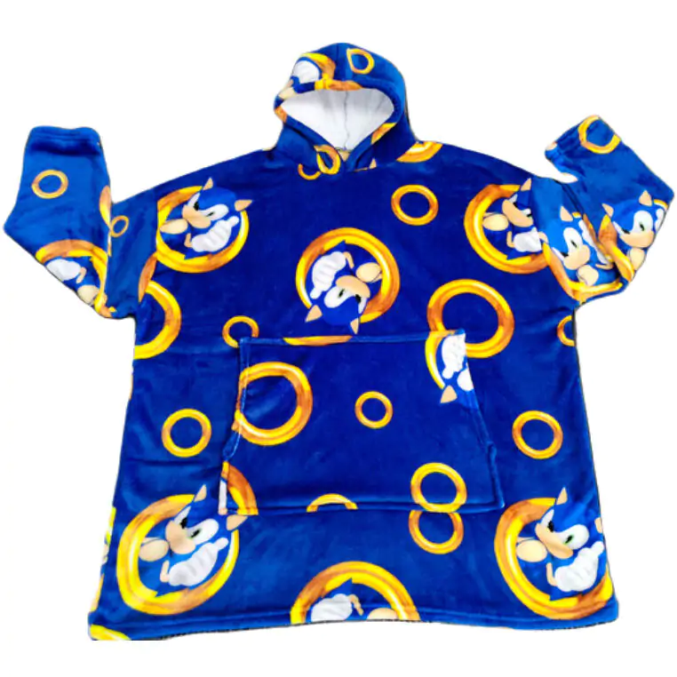 Sonic the Hedgehog oversize sweatshirt coat kids coral product photo