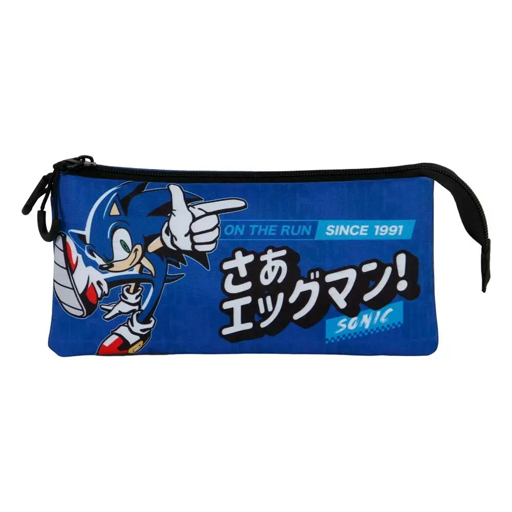 Sonic The Hedgehog On the Run triple pencil case product photo