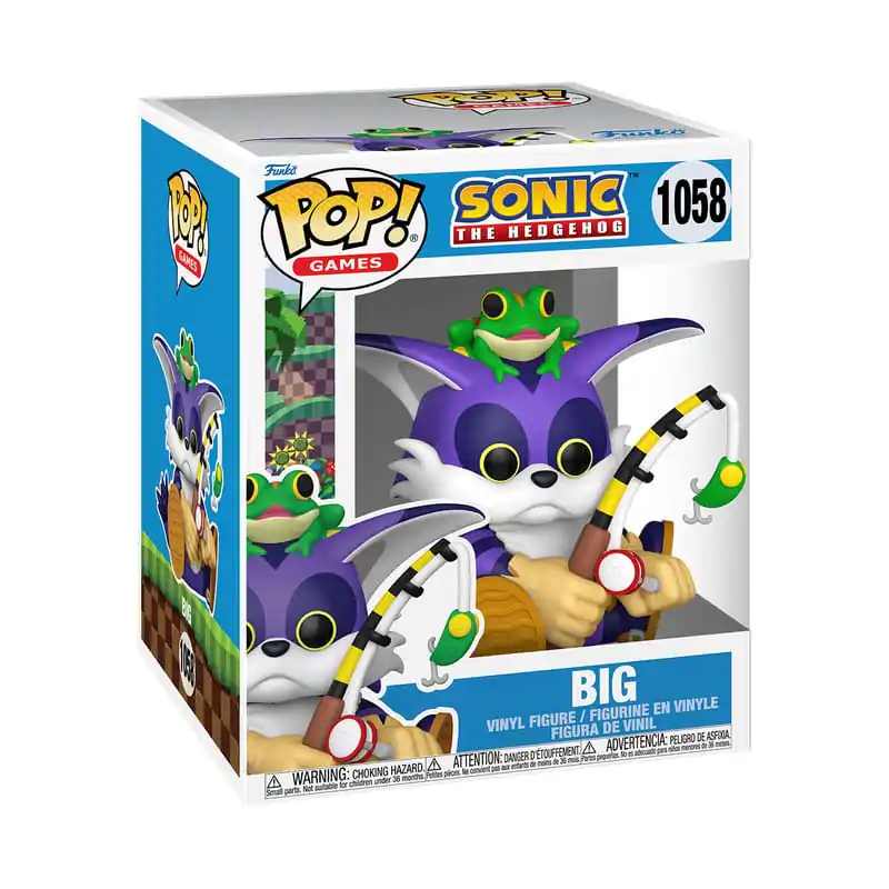 Sonic the Hedgehog Oversized Funko POP! Vinyl Figure Big the Cat w/Froggy 15 cm termékfotó