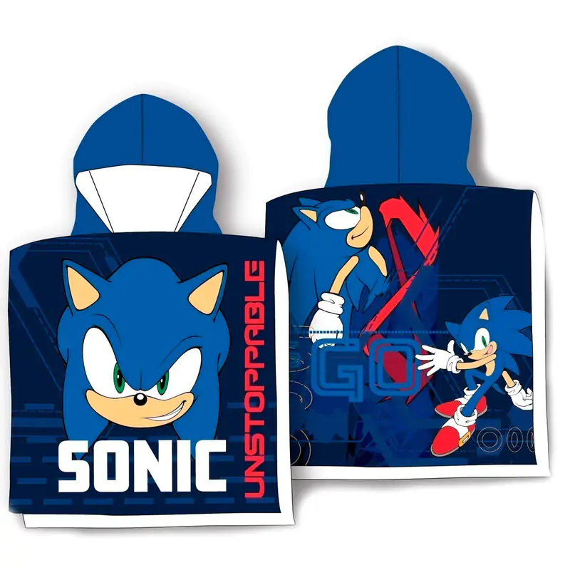 Sonic The Hedgehog cotton poncho towel termékfotó