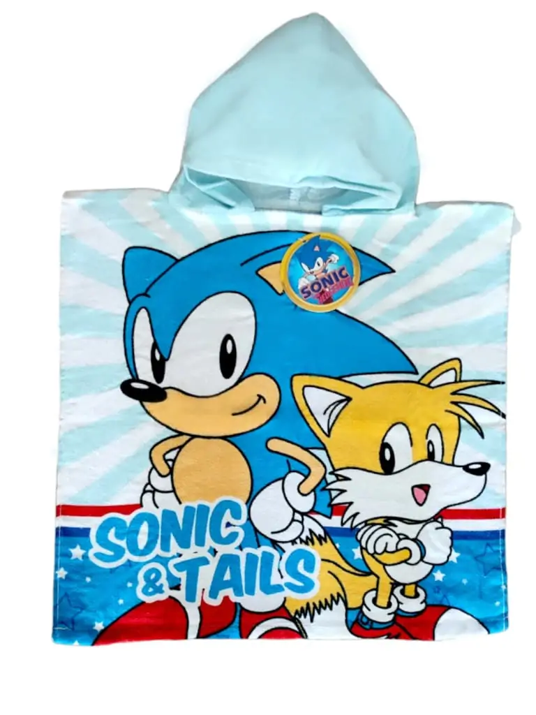 Sonic The Hedgehog cotton poncho towel product photo