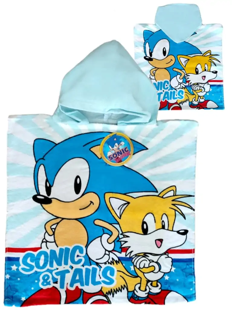 Sonic The Hedgehog cotton poncho towel product photo