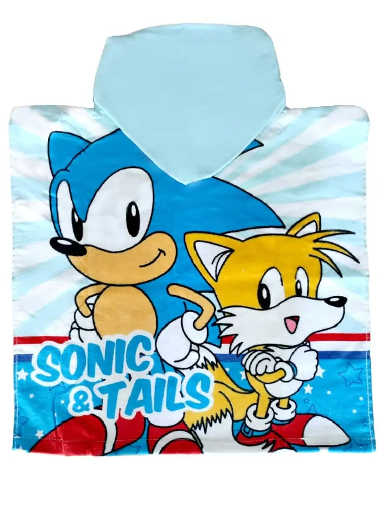 Sonic The Hedgehog cotton poncho towel product photo