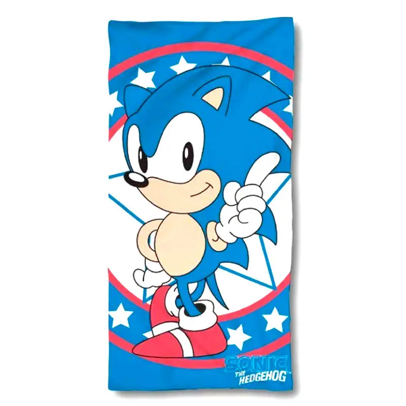 Sonic The Hedgehog cotton beach towel product photo