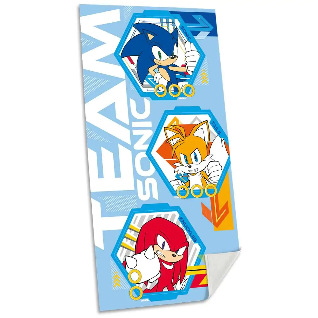 Sonic the Hedgehog cotton beach towel product photo