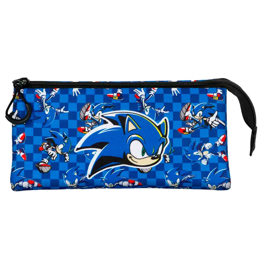 Sonic the Hedgehog Plus Action triple pencil case product photo