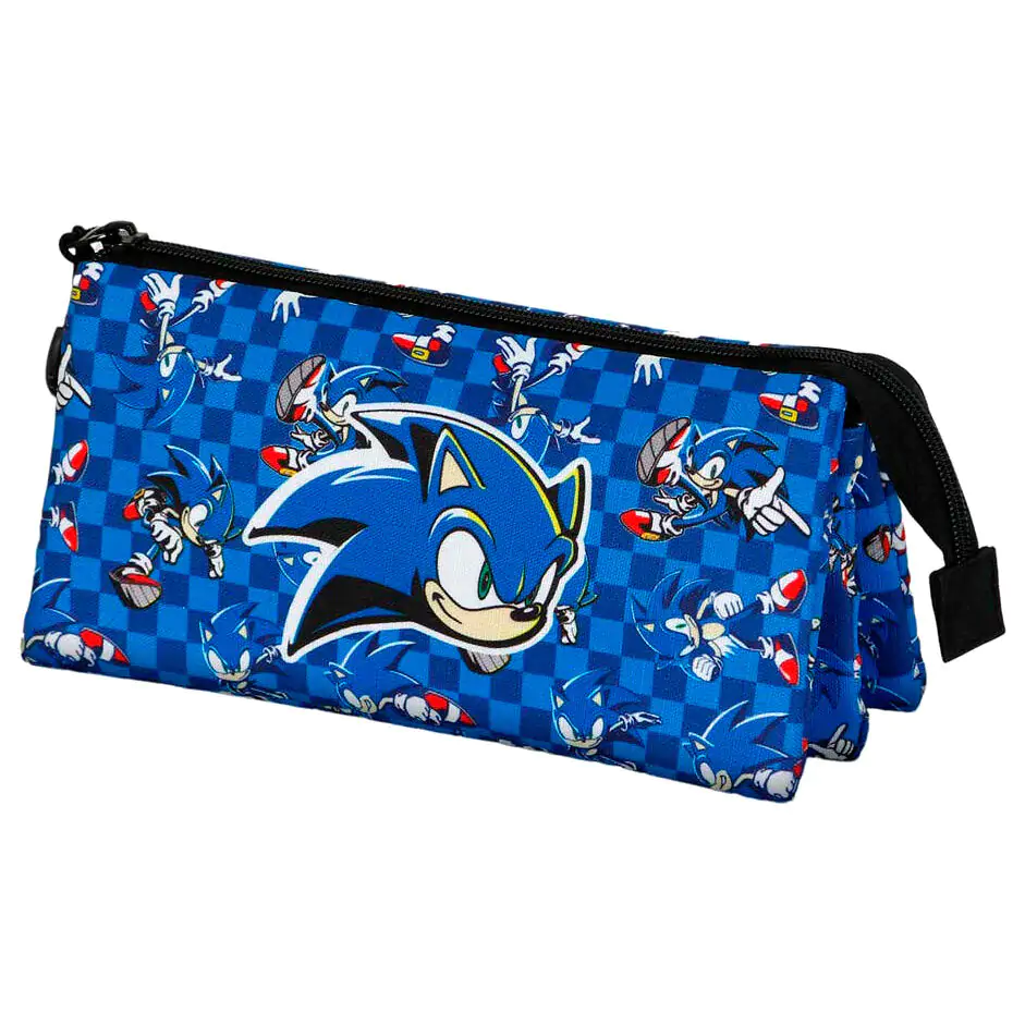Sonic the Hedgehog Plus Action triple pencil case product photo