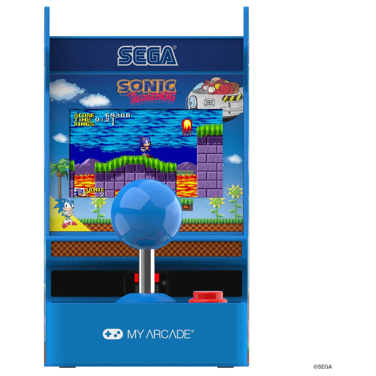 Sonic The Hedgehog Portable Retro Arcade Joystick Player  product photo