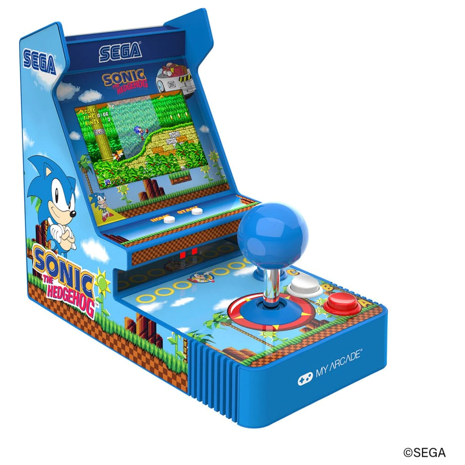 Sonic The Hedgehog Portable Retro Arcade Joystick Player  product photo