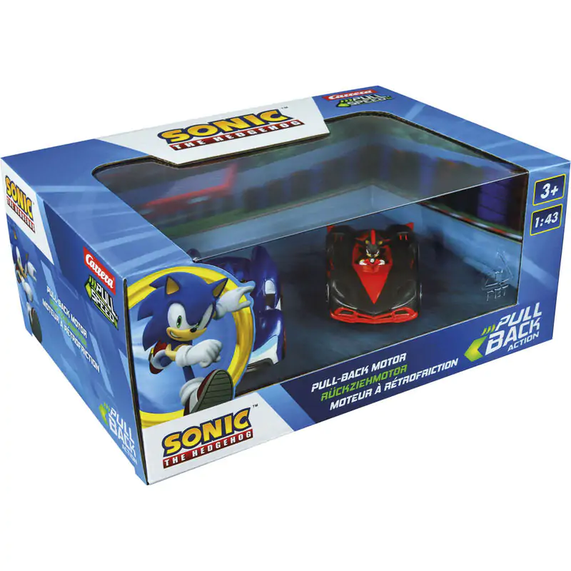 Sonic the Hedgehog Pull Speed Team Sonic Racing Sonic Vs Shadow pack 2 car product photo