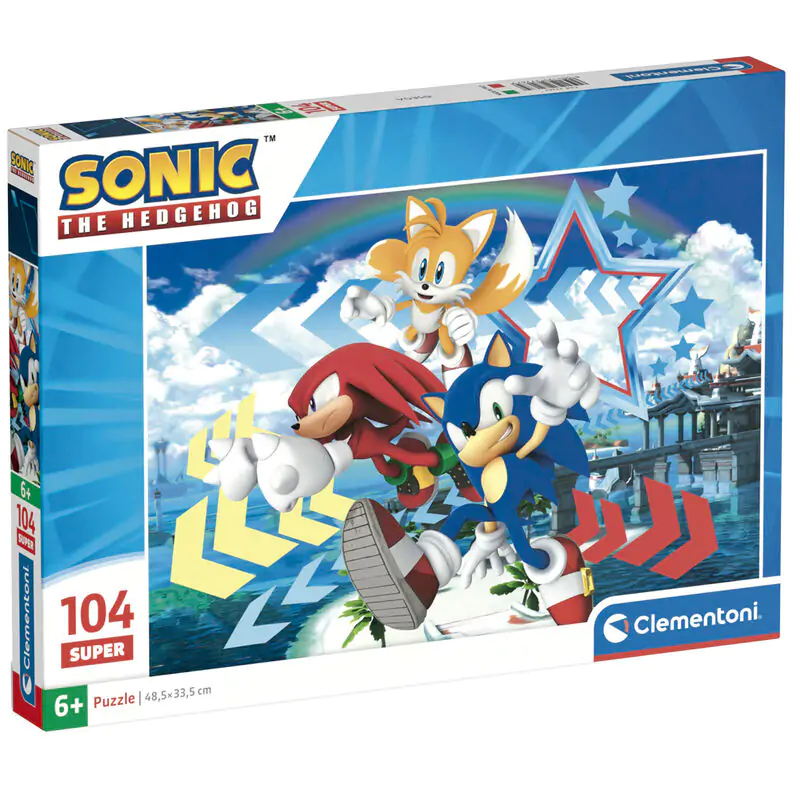 Sonic the Hedgehog puzzle 104pcs product photo