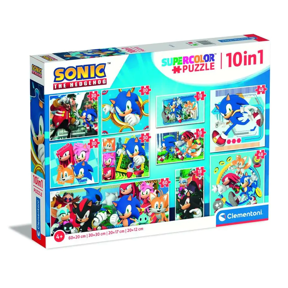 Sonic the Hedgehog puzzle 18+30+48+60pzs product photo