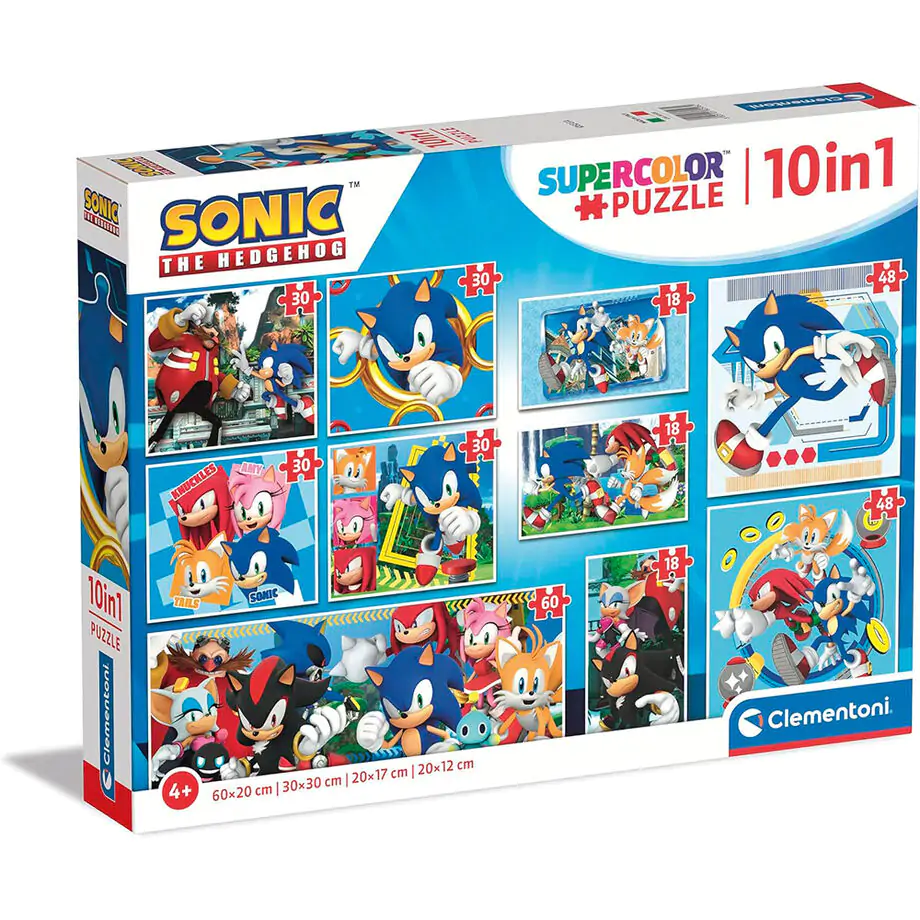 Sonic the Hedgehog puzzle 18+30+48+60pzs product photo