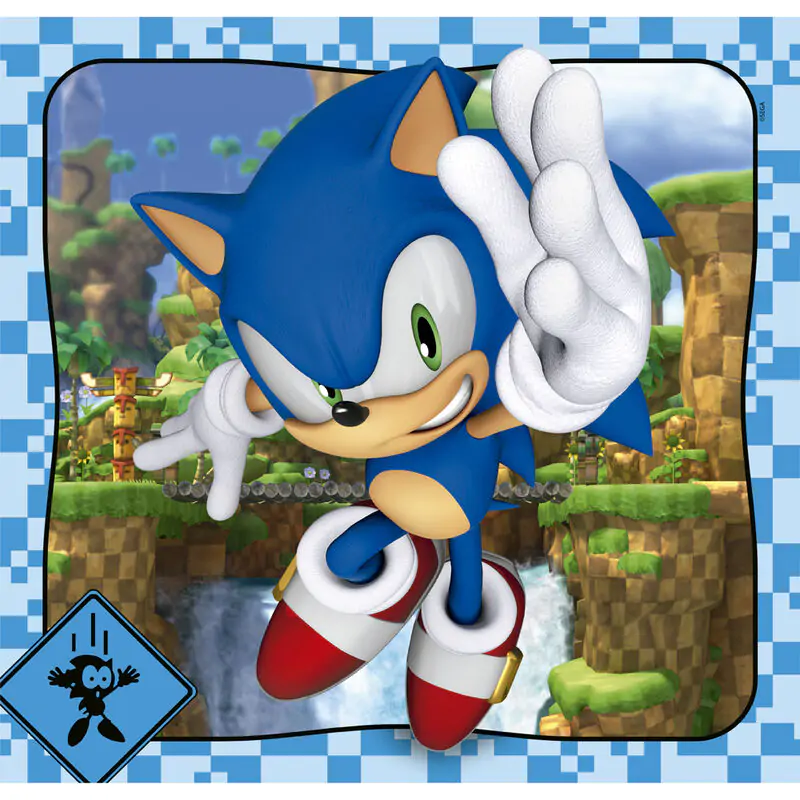 Sonic the Hedgehog puzzle 3x48pcs product photo