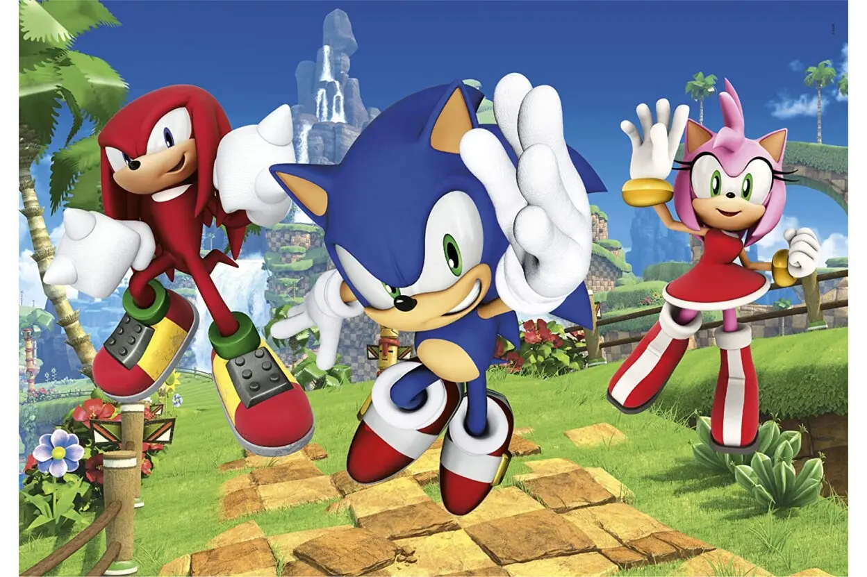 Sonic The Hedgehog puzzle 3x48pcs product photo