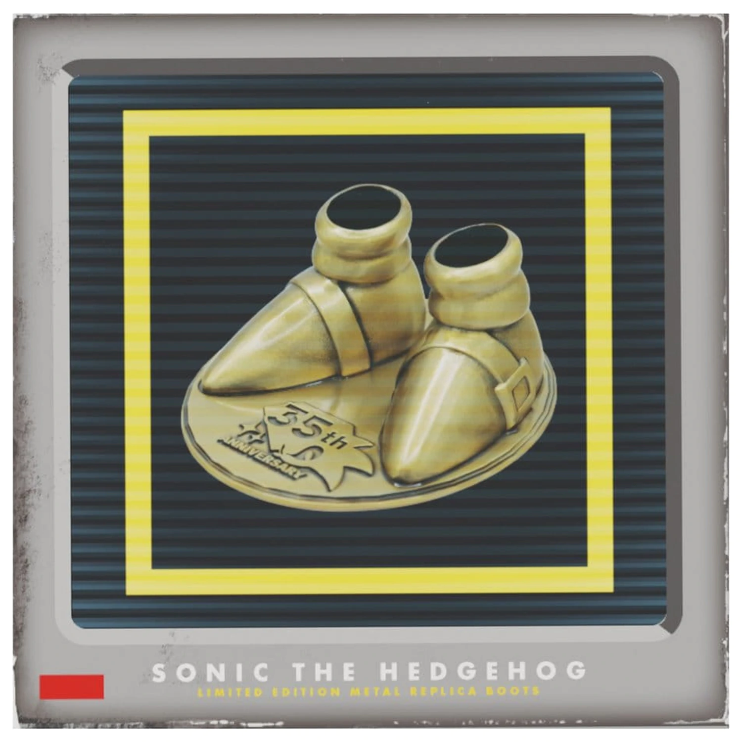 Sonic the Hedgehog Replica 35th Anniversary Metal Boot Limited Edition product photo