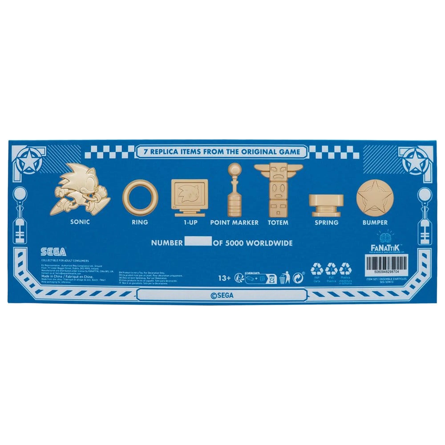 Sonic the Hedgehog Replica Commemorative Icons Set Limited Edition product photo