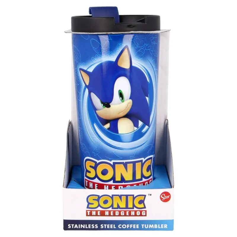 Sonic the Hedgehog stainless steel coffee tumbler 425ml product photo