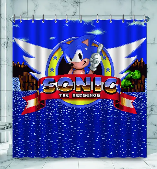 Sonic the Hedgehog Shower Curtain Classic product photo