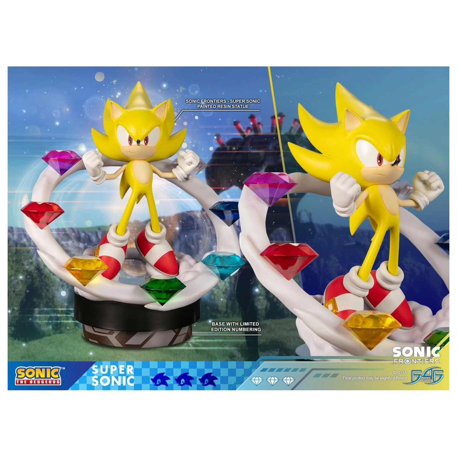 Sonic The Hedgehog Sonic Frontiers Resin Statue Super Sonic 45 cm product photo