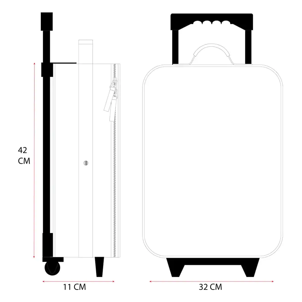 Sonic the Hedgehog Trolley Suitcase Sonic I Was Made For This 42 cm product photo