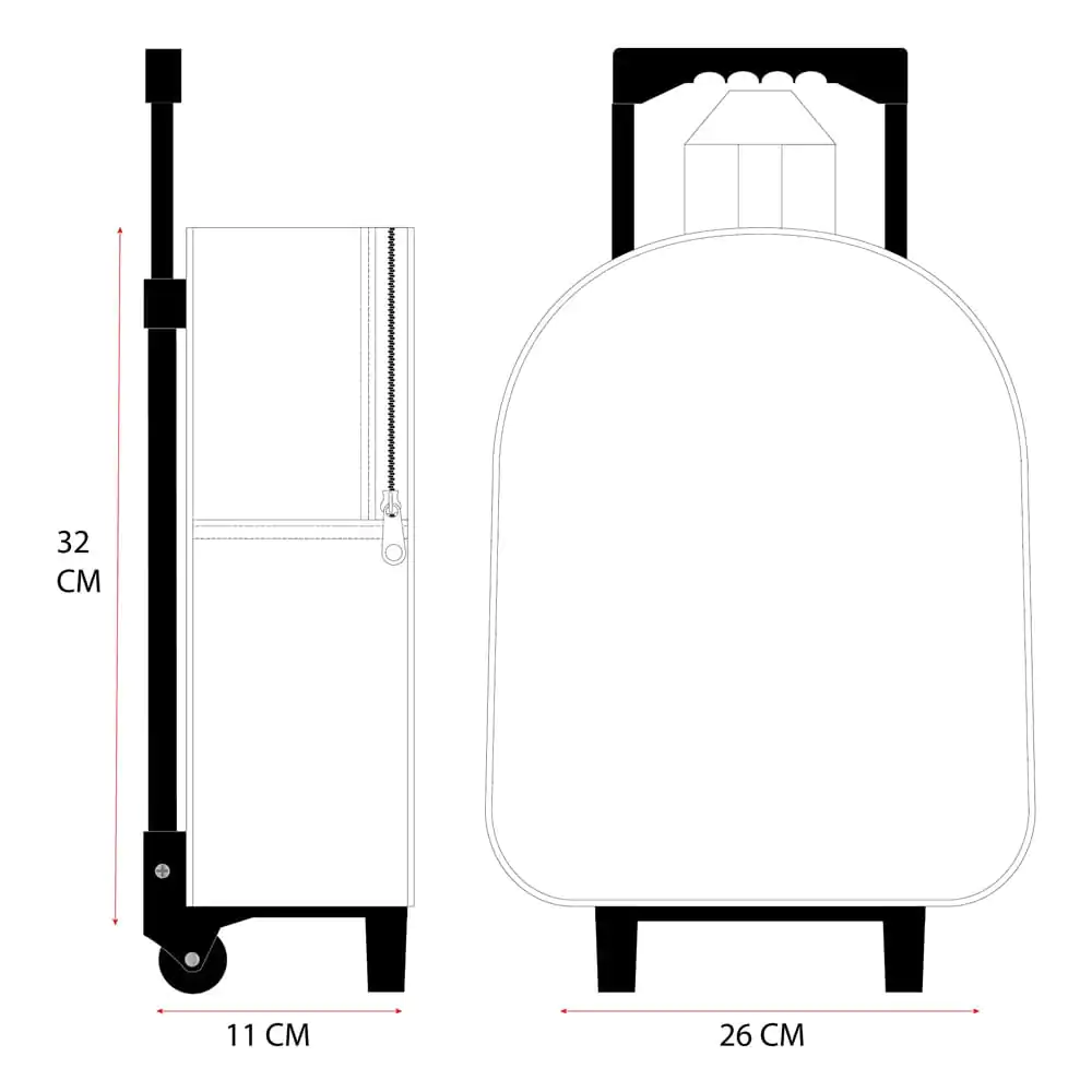Sonic the Hedgehog Trolley Backpack 3D Sonic Prime Great Escapes 32 cm product photo
