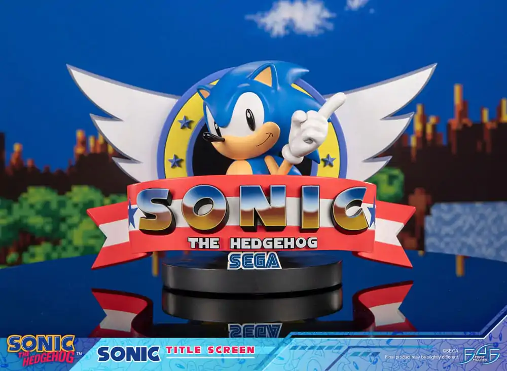 Sonic the Hedgehog Statue Sonic Title Screen 21 cm product photo