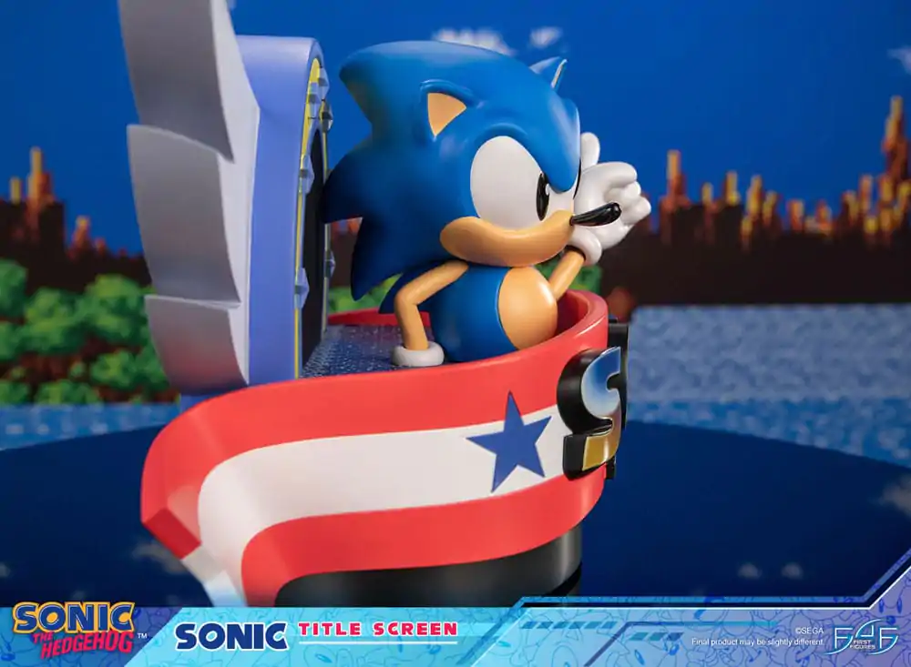 Sonic the Hedgehog Statue Sonic Title Screen 21 cm product photo