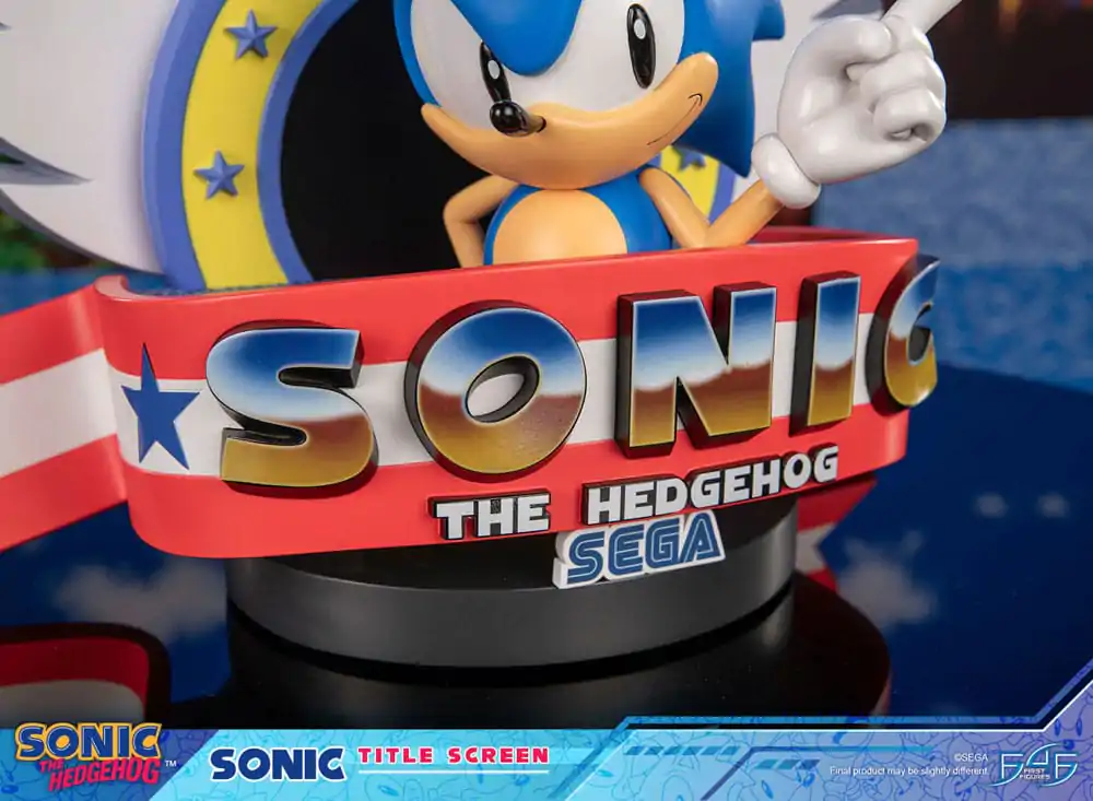 Sonic the Hedgehog Statue Sonic Title Screen 21 cm product photo