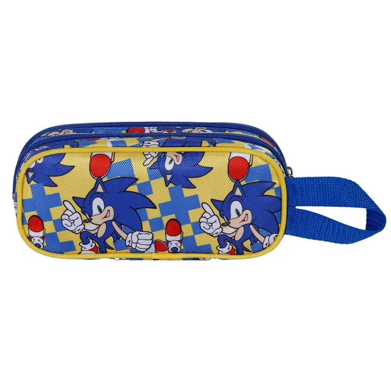 Sonic The Hedgehog Step 3D double pencil case termékfotó