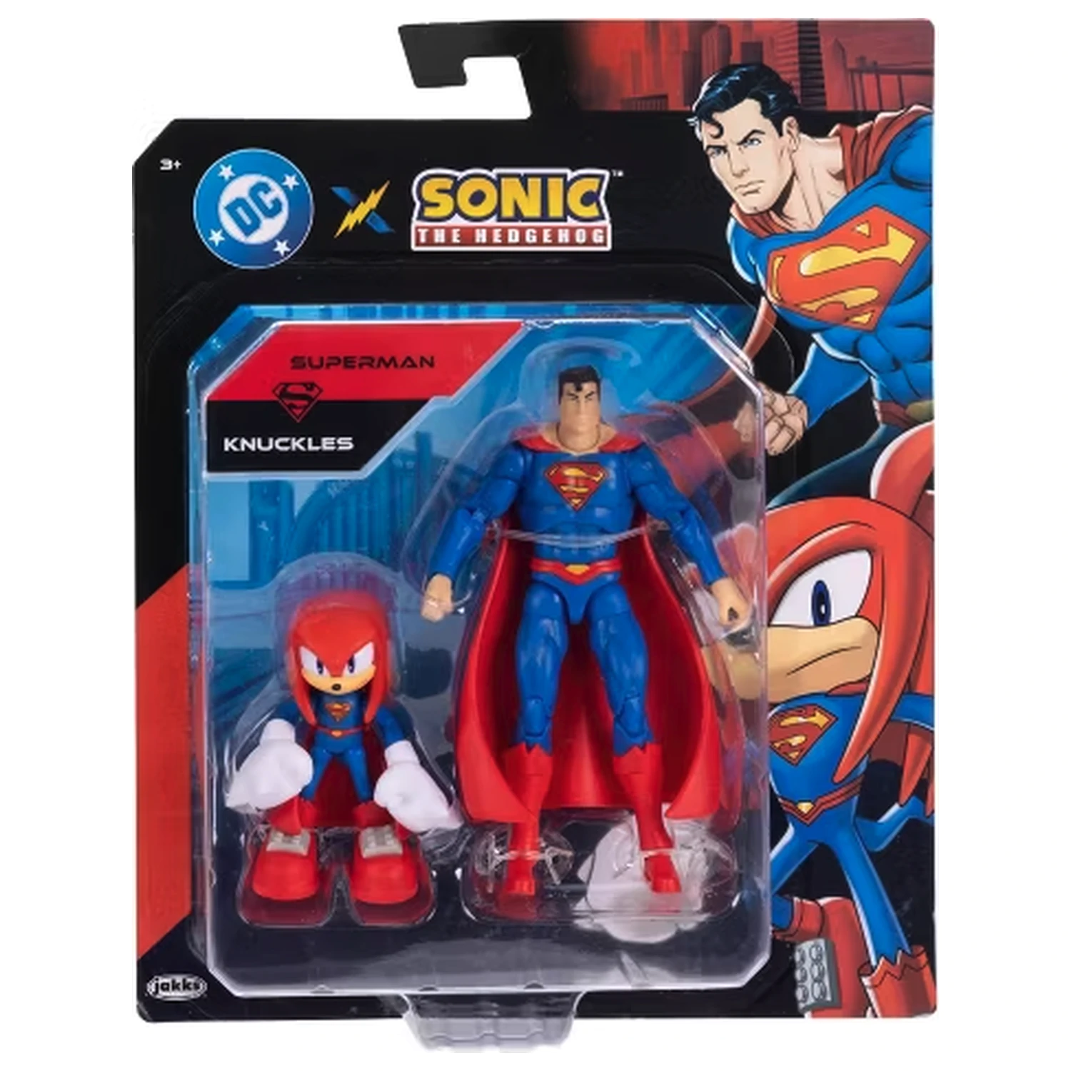 Sonic The Hedgehog Superman & Sonic Knuckles figures product photo