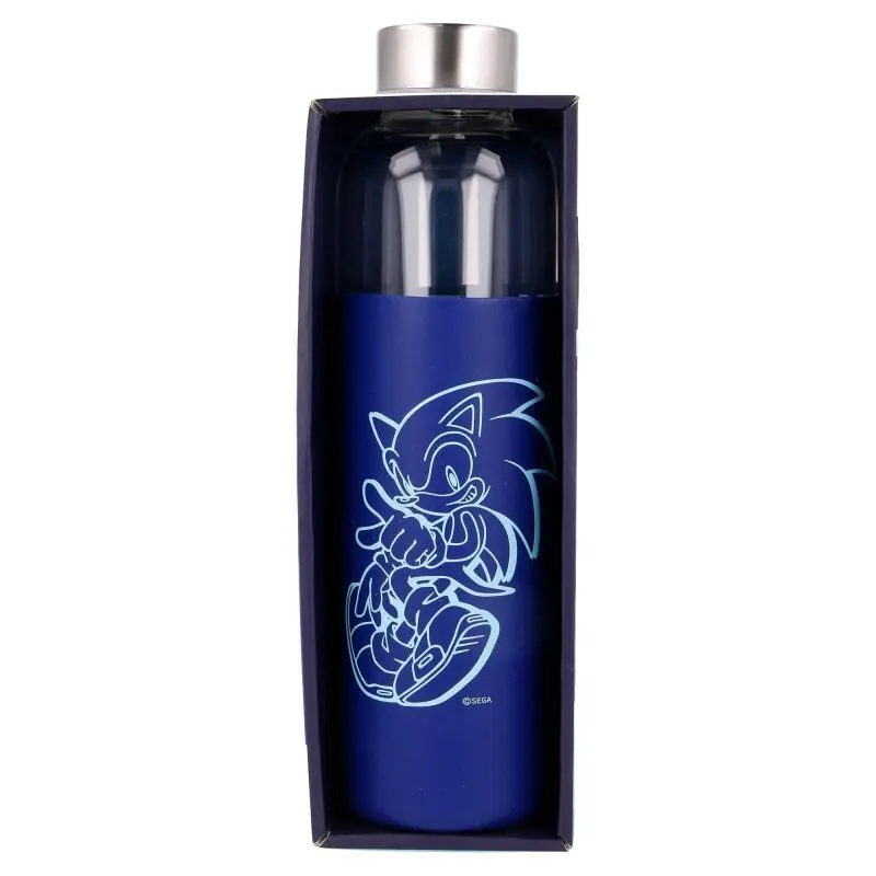 Sonic the Hedgehog silicone cover glass bottle 585ml product photo