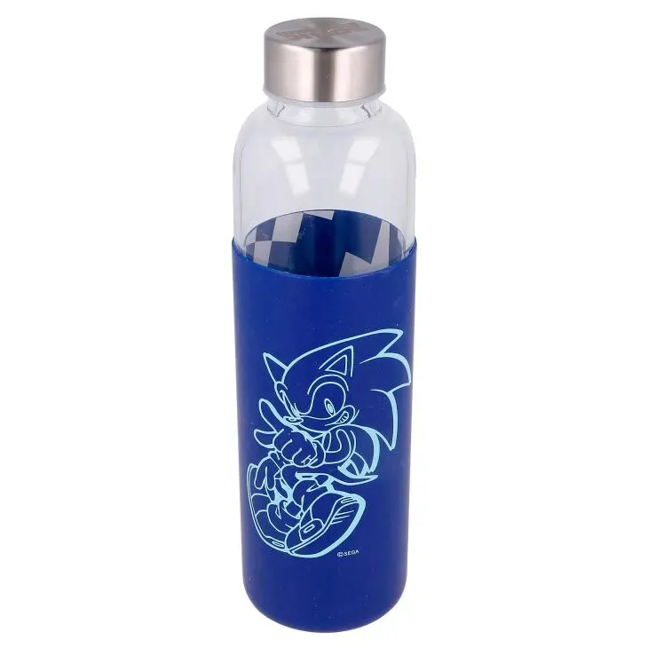 Sonic the Hedgehog silicone cover glass bottle 585ml product photo