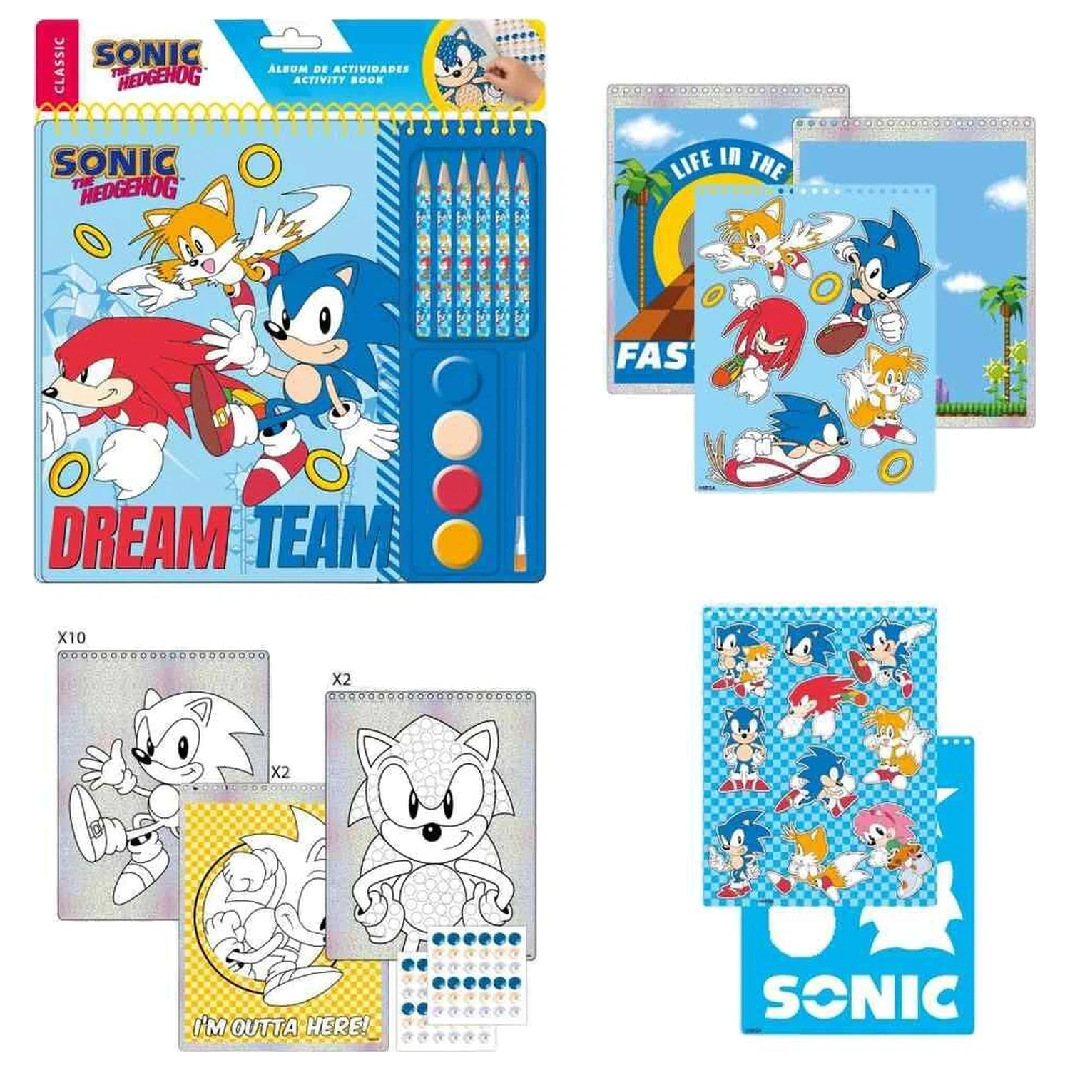 Sonic The Hedgehog colouring activity book product photo