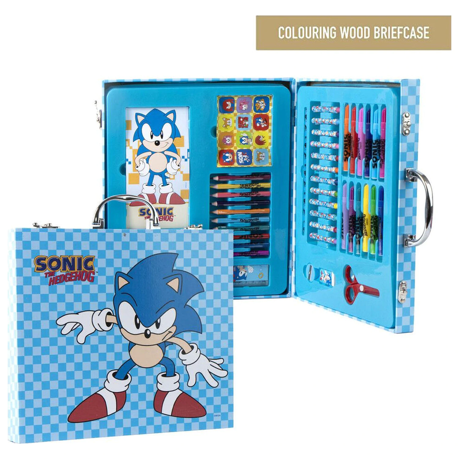 Sonic the Hedgehog Colouring stationery case product photo