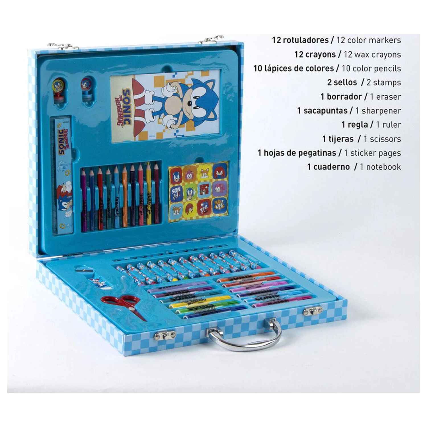 Sonic the Hedgehog Colouring stationery case product photo