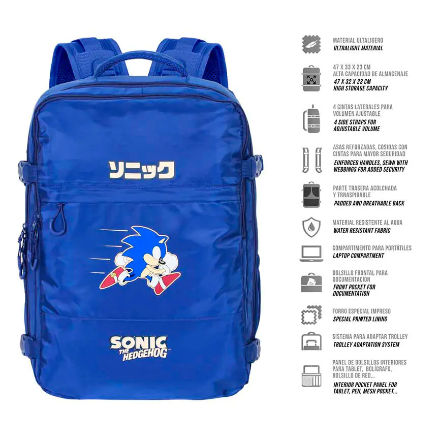 Sonic the Hedgehog backpack 40cm termékfotó