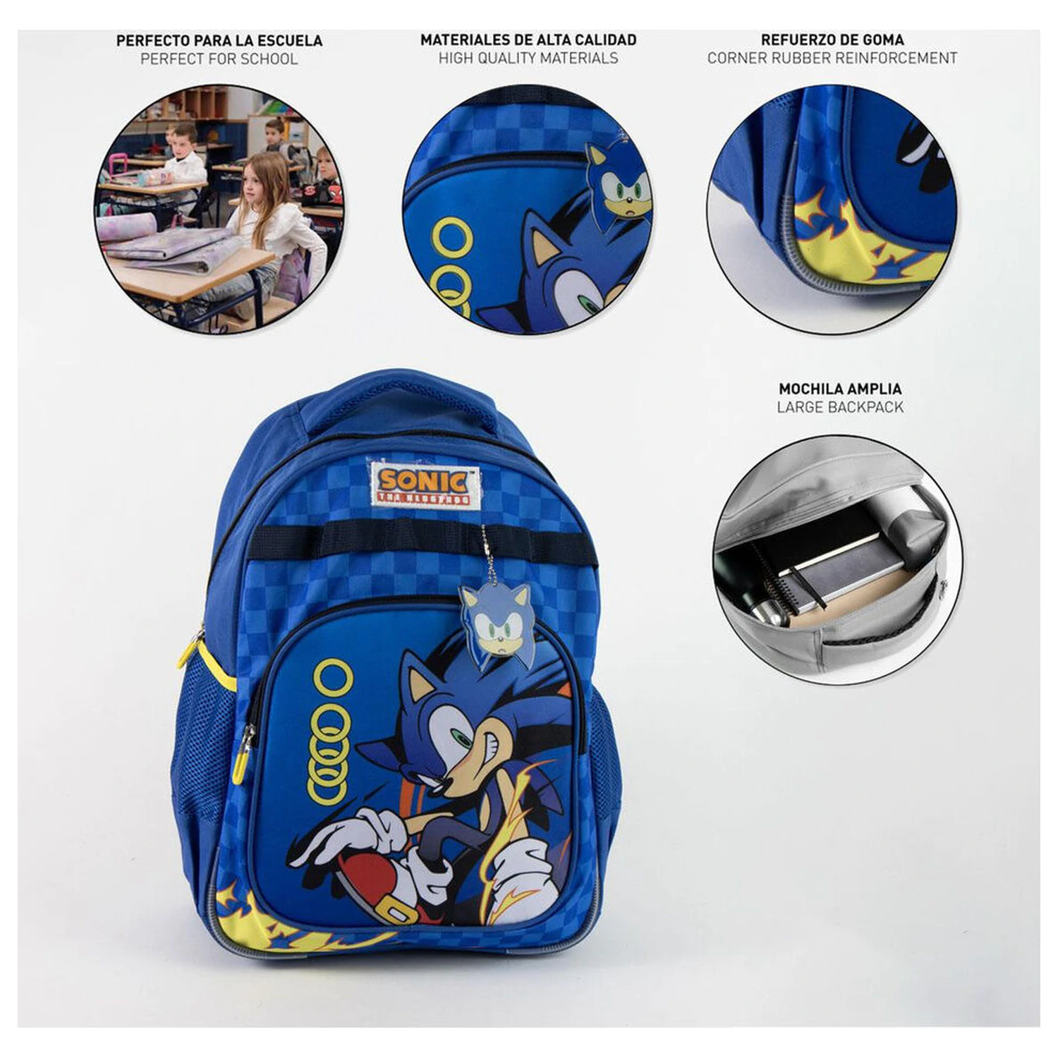 Sonic the Hedgehog adaptable backpack 42cm product photo