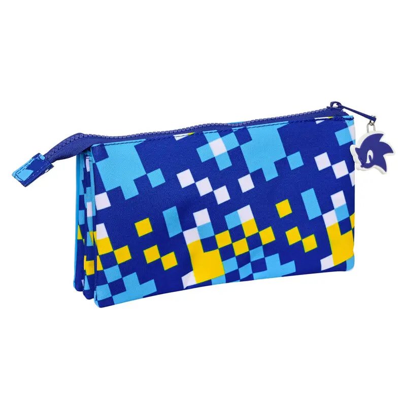 Sonic The Hedgehog triple pencil case termékfotó