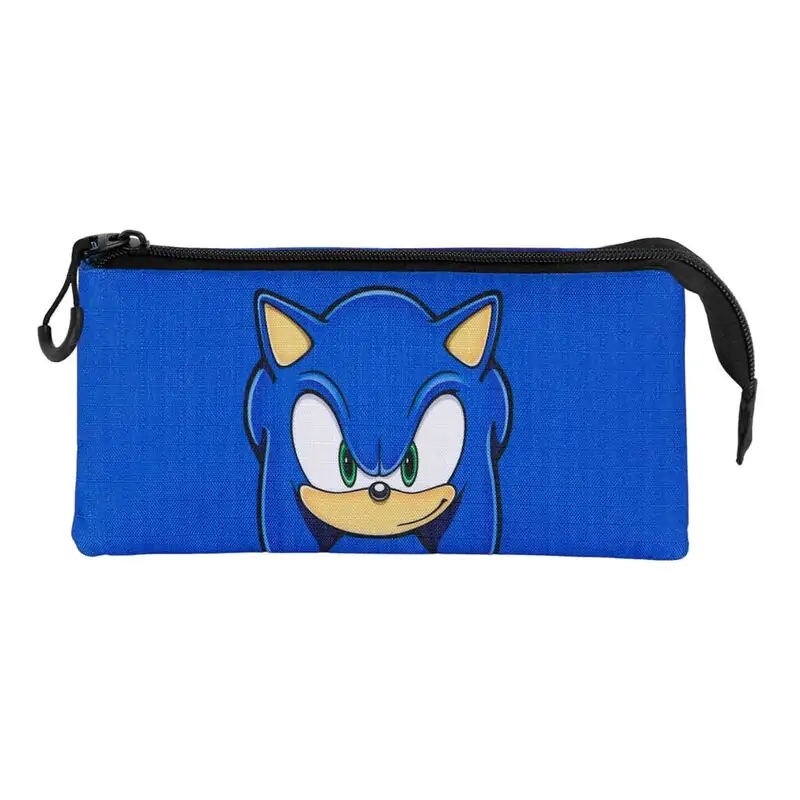 Sonic the Hedgehog triple pencil case product photo