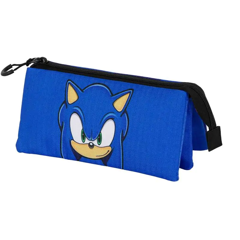 Sonic the Hedgehog triple pencil case product photo