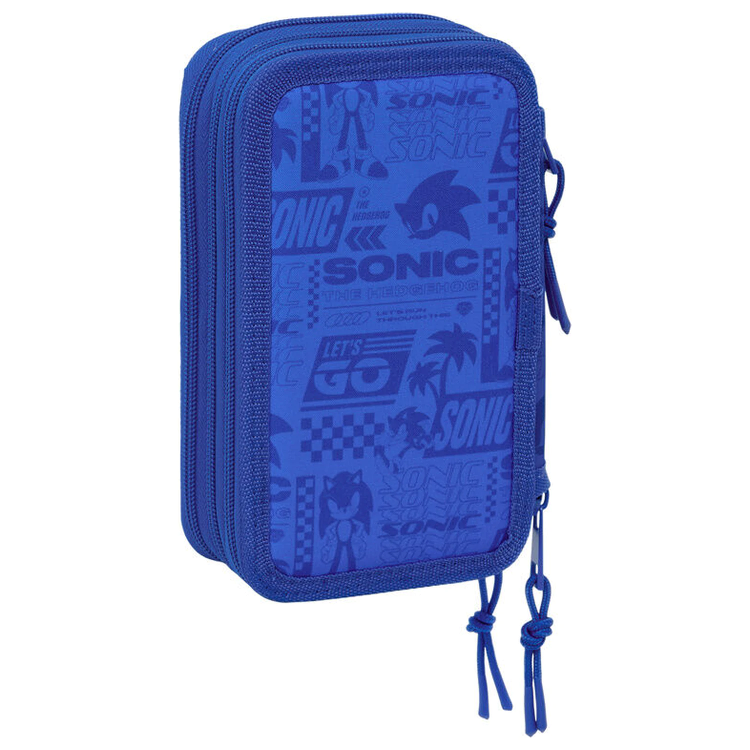 Sonic the Hedgehog triple pencil case 37pcs product photo
