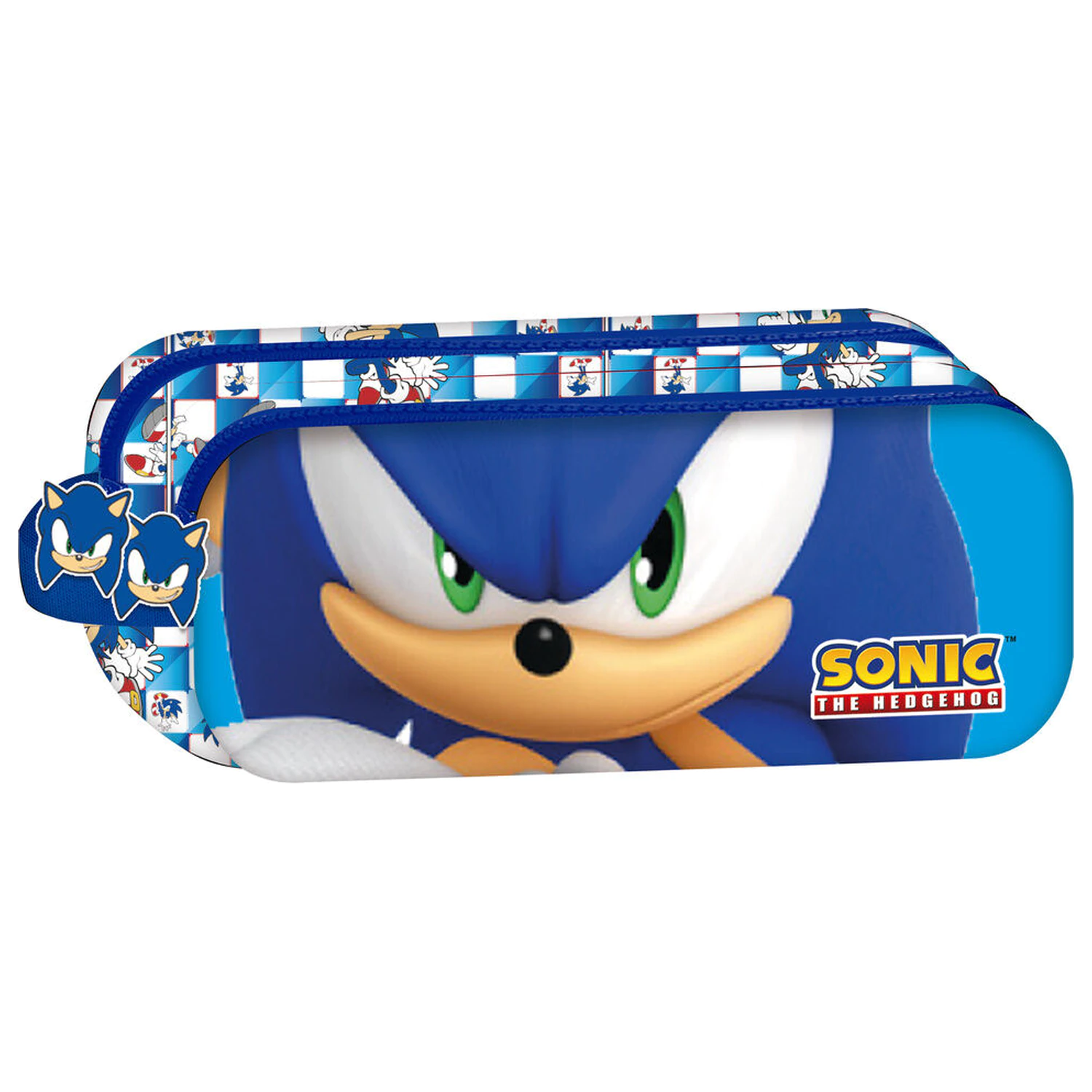 Sonic the Hedgehog triple pencil case product photo