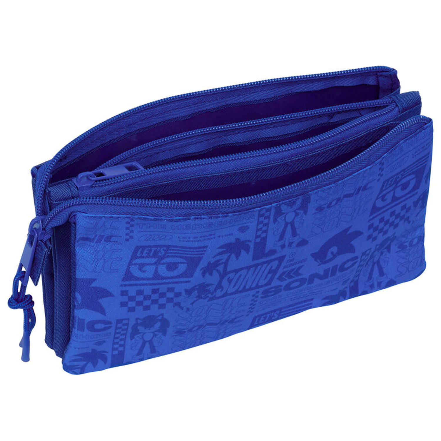 Sonic the Hedgehog triple pencil case product photo