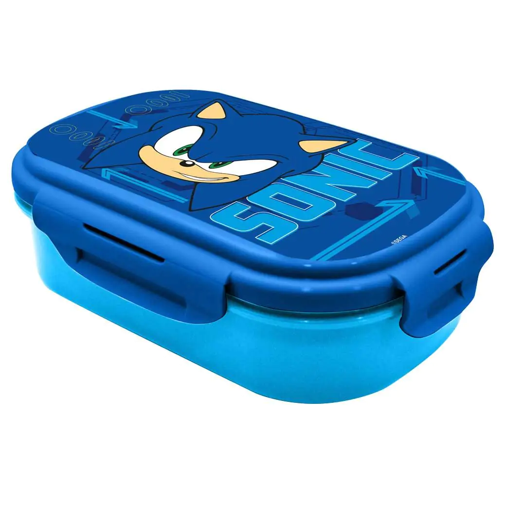 Sonic the Hedgehog lunch box + cutlery product photo